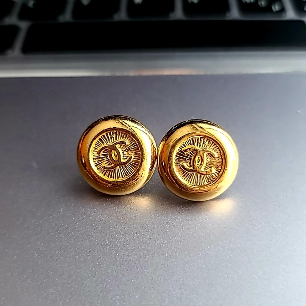 CC earrings Upcycled